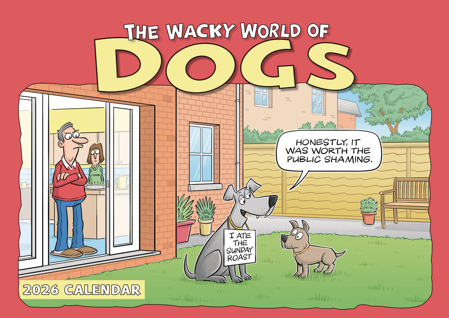 Dogs, Wacky World A4 Calendar 2026 Otter House