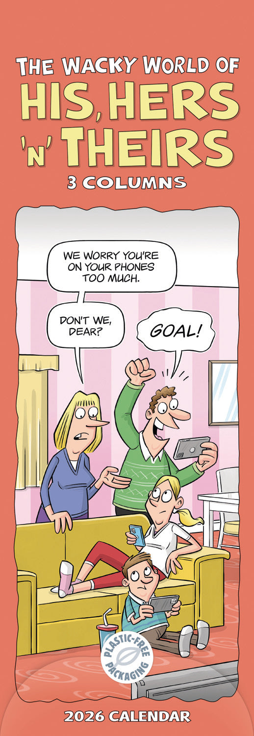 Wacky World of His, Hers and Theirs Planner Slim Calendar 2026 Otter Wacky World of His, Hers and Theirs Planner Slim Calendar 2026 Otter