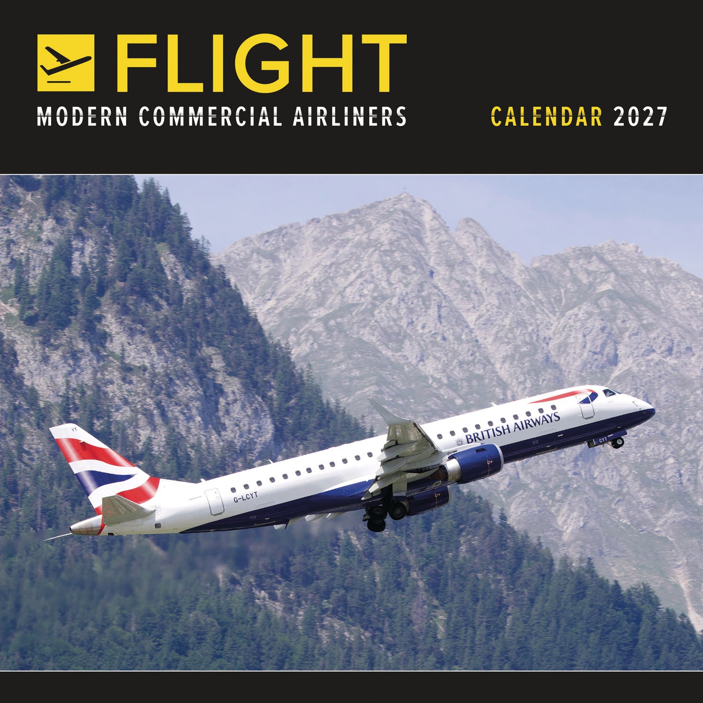 Flight, Modern Commercial Airliners Wall Calendar 2027