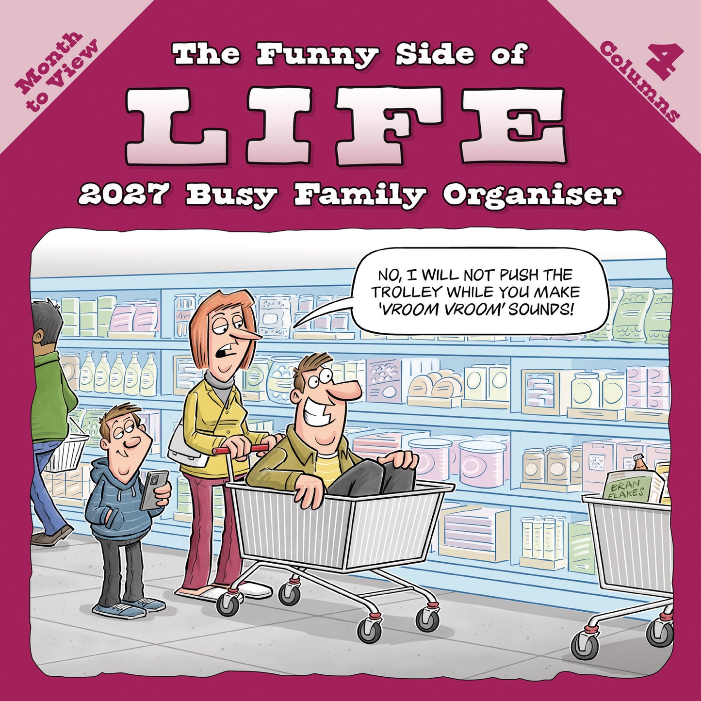 Funny Side of Life Wiro Planner Wall Calendar 2027