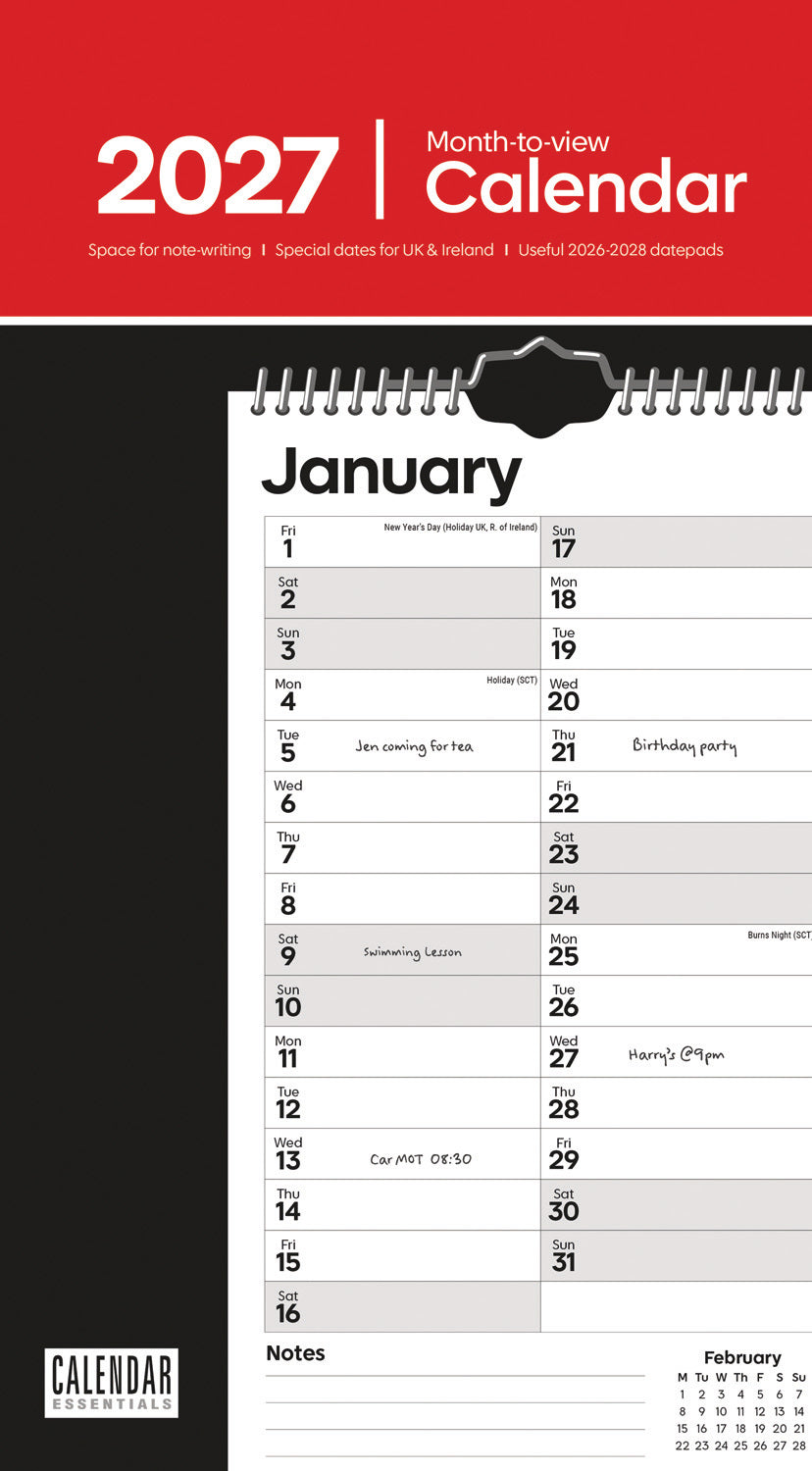 Essential MTV Stubby Slim Calendar 2027