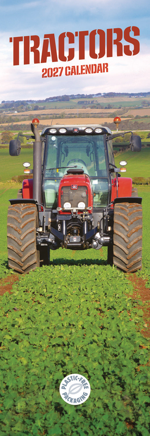 Tractors Slim Calendar 2027