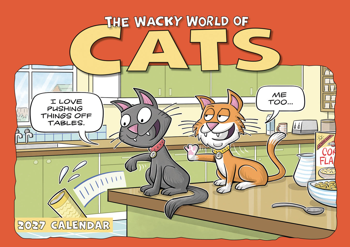 Wacky World of Cats A4 Calendar 2027