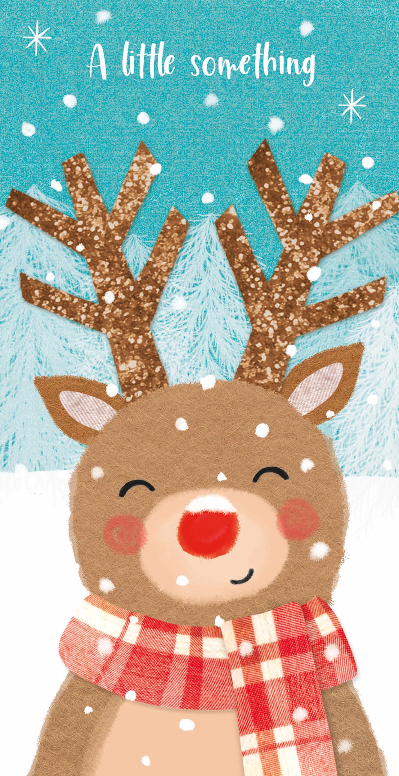 Christmas Card (Single) - Money Wallet - Reindeer