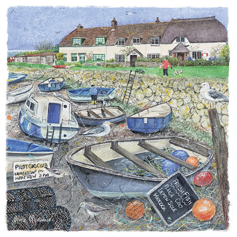 Seaside Charm Card Collection - Harbour Cottages