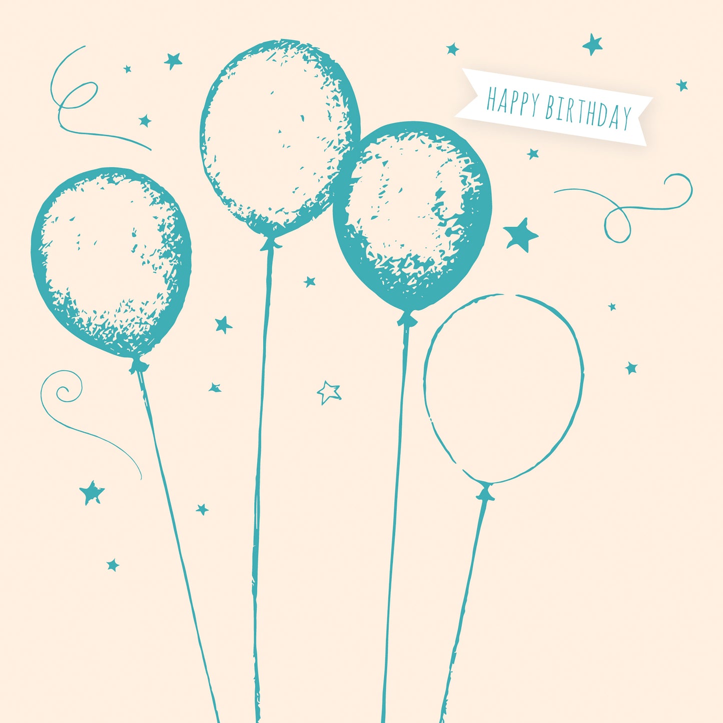 Feuille d'or Card Collection - Birthday Balloons