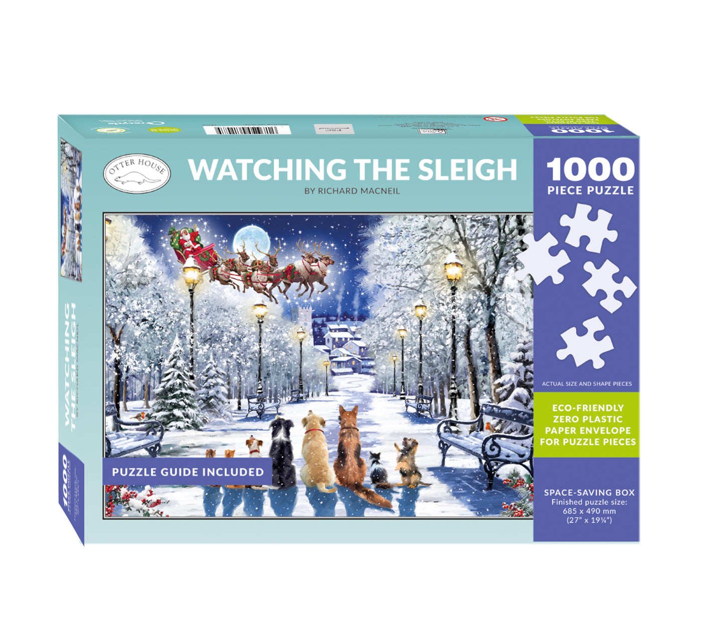 Watching The Sleigh - 1000 Piece Jigsaw Puzzle