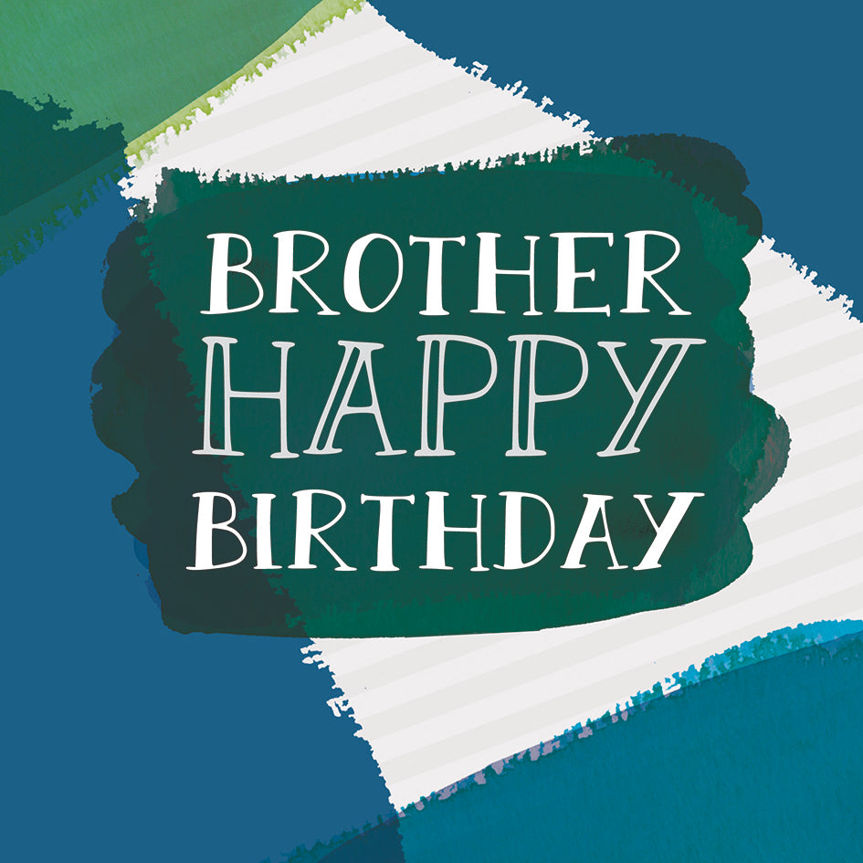 FAMILY CIRCLE CARD - BROTHER Colour Wash & Text