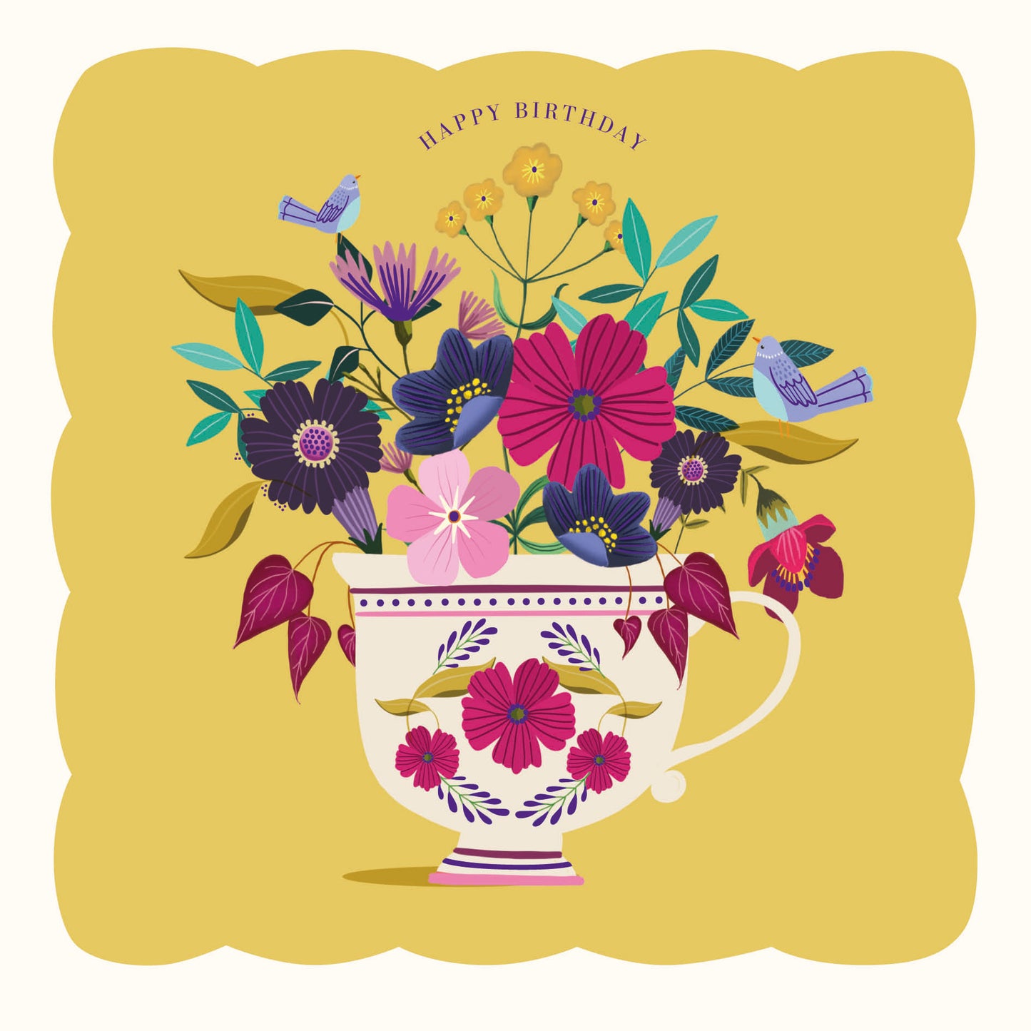 Fairy Bells Card Collection - Teacup Posy