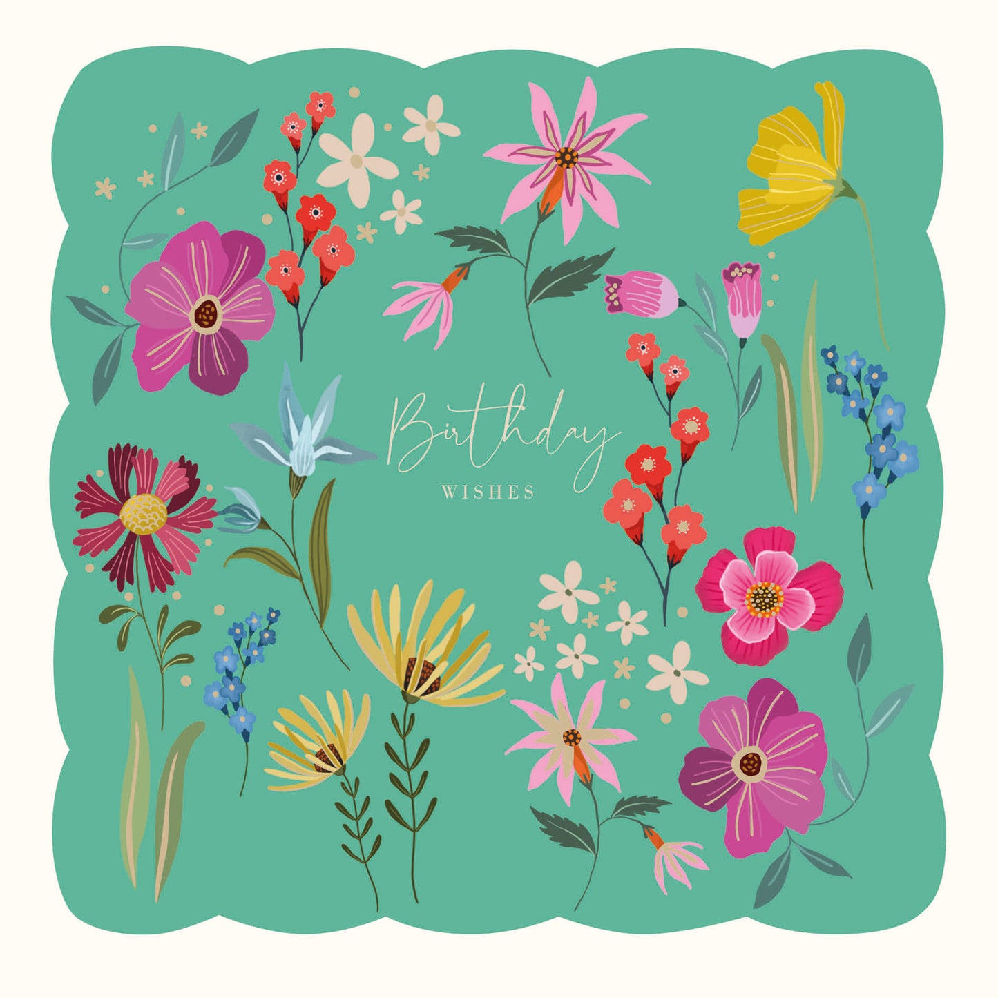 Fairy Bells Card Collection - Turquoise Floral