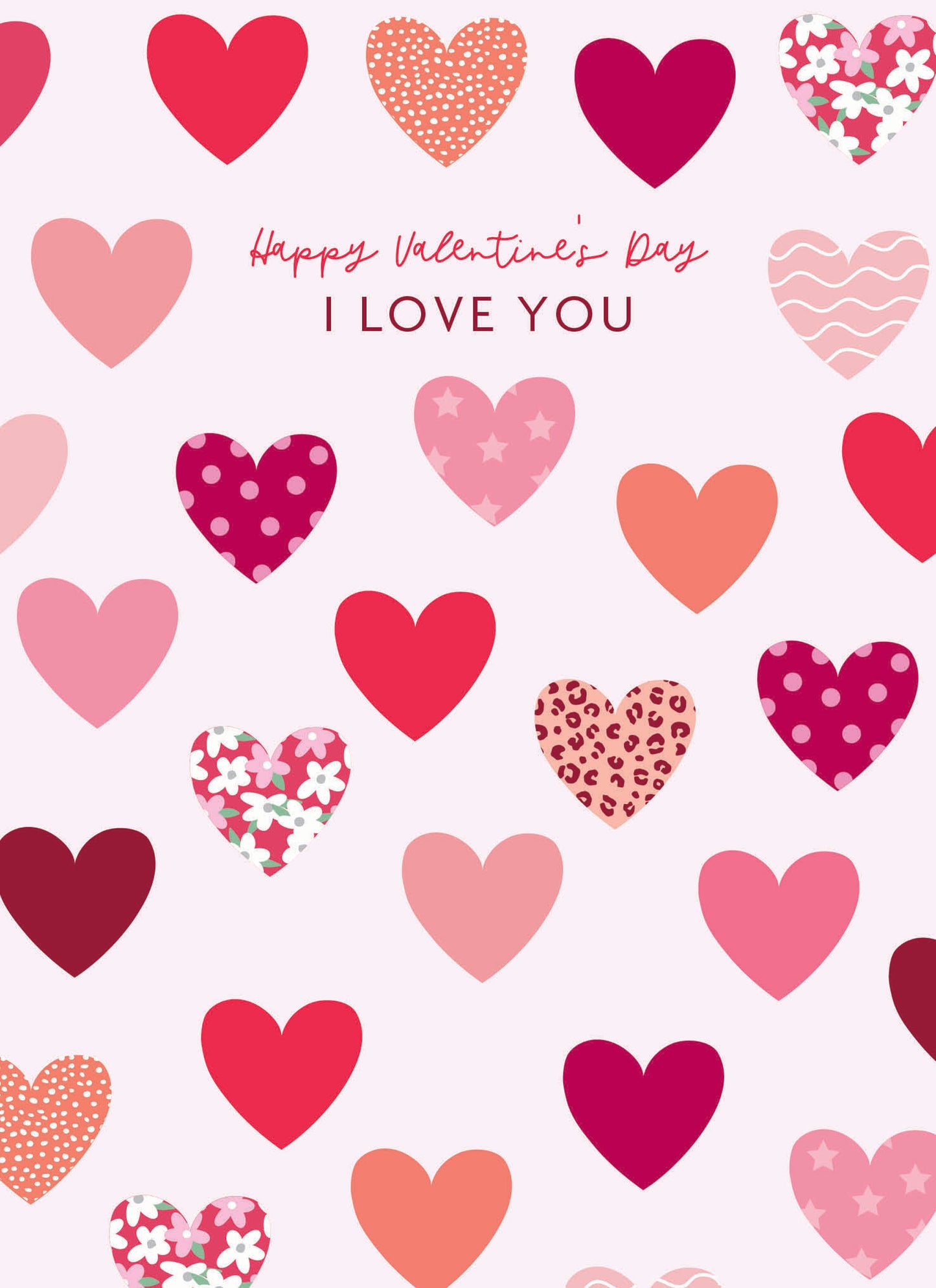 Valentines Day Card - Hearts