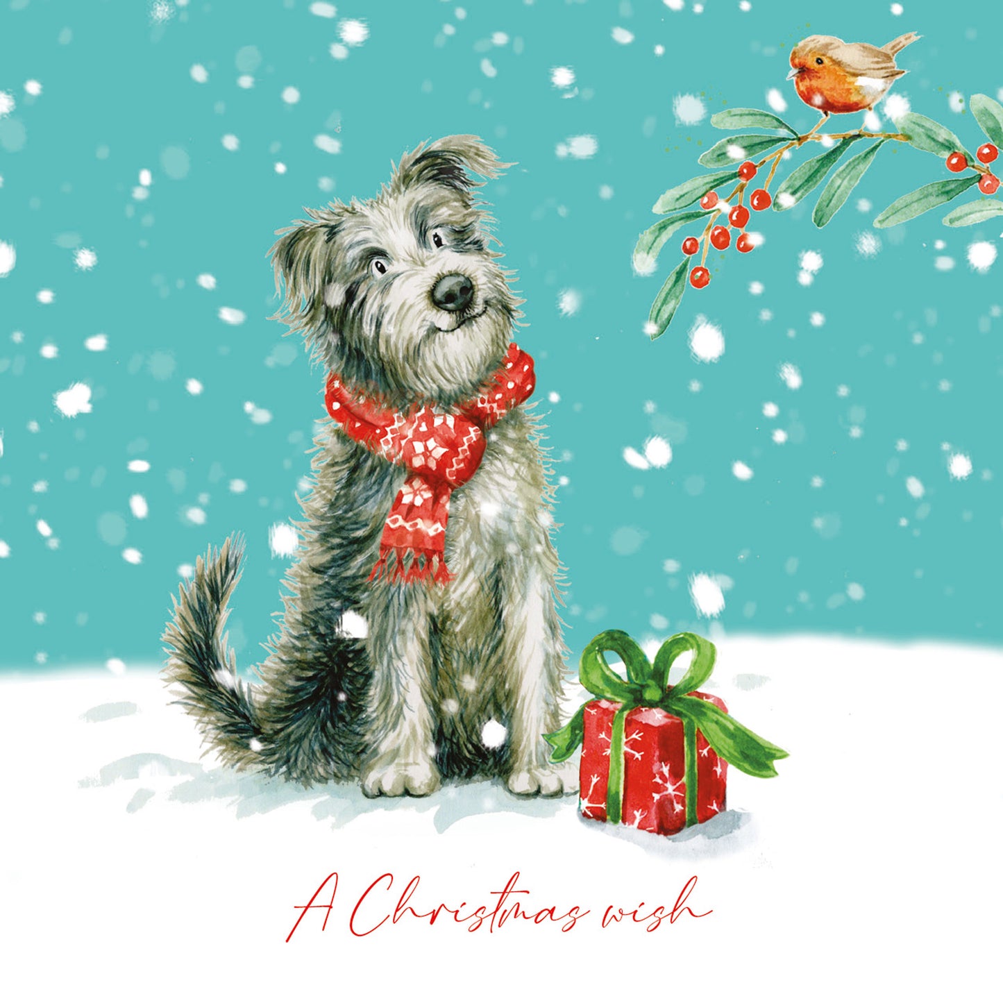 Charity Christmas Card Pack - Scruffy Pup & Friend