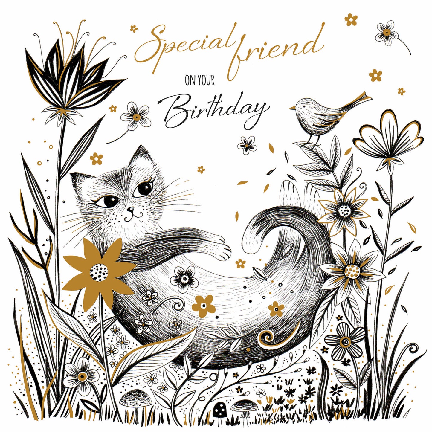 Ink Moon Card Collection - Birthday Cat