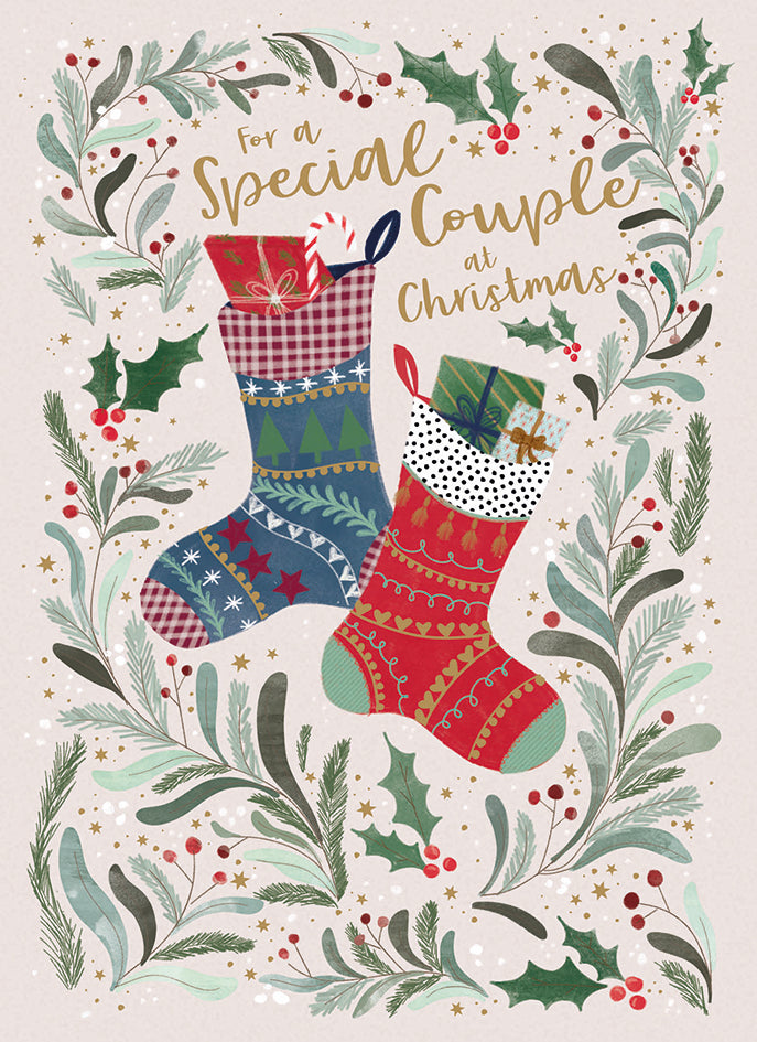 Christmas Card (Single) - Special Couple - Stockings
