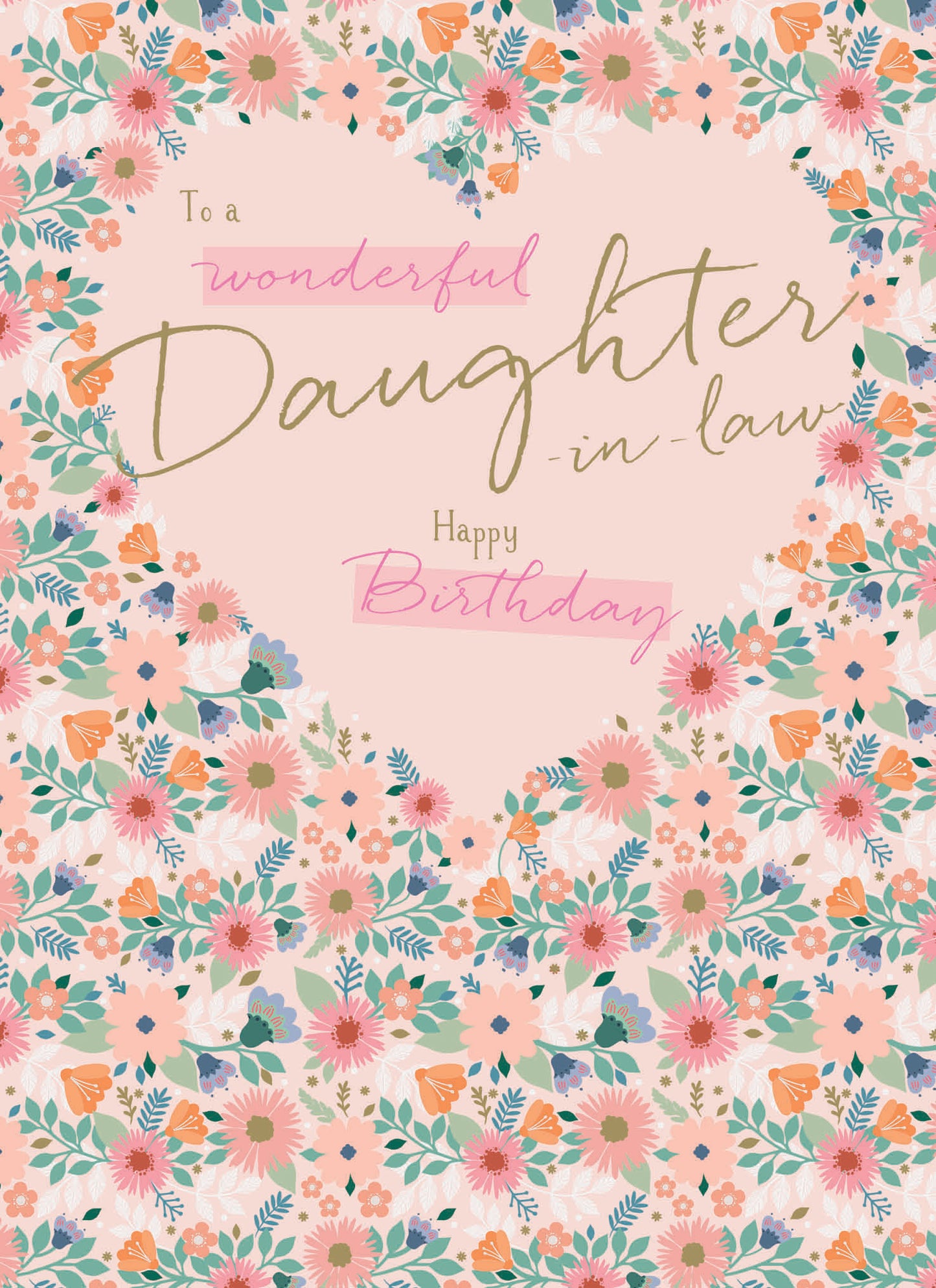 Family Circle Card - Floral (Daughter-in-Law)