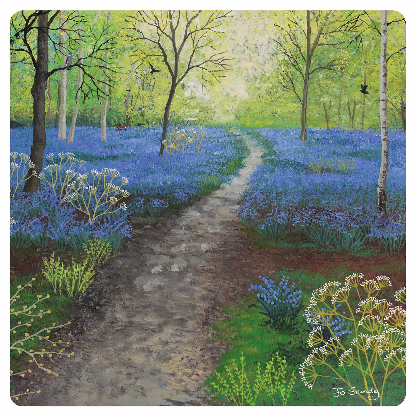 Jo Grundy Card Collection - Woodland Blue