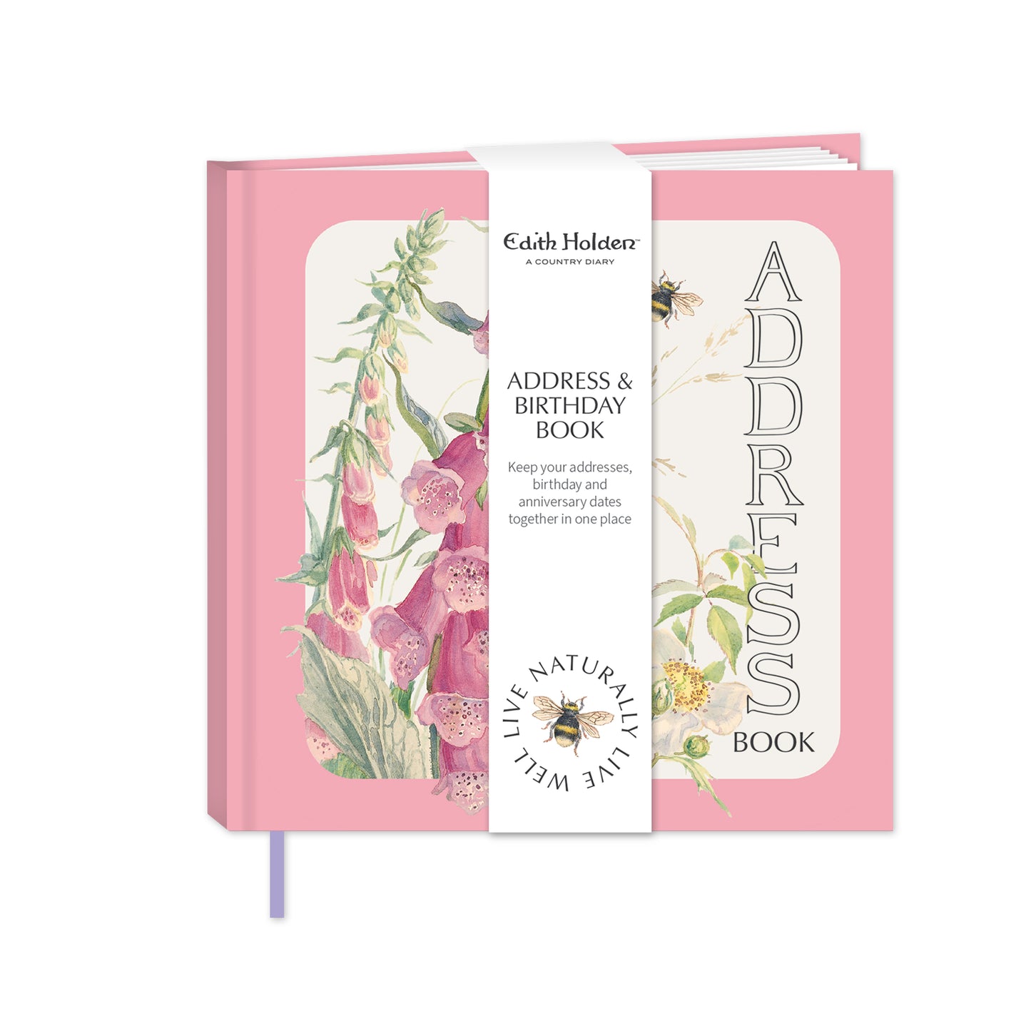 Address & Birthday Book - Edith Holden - Foxglove
