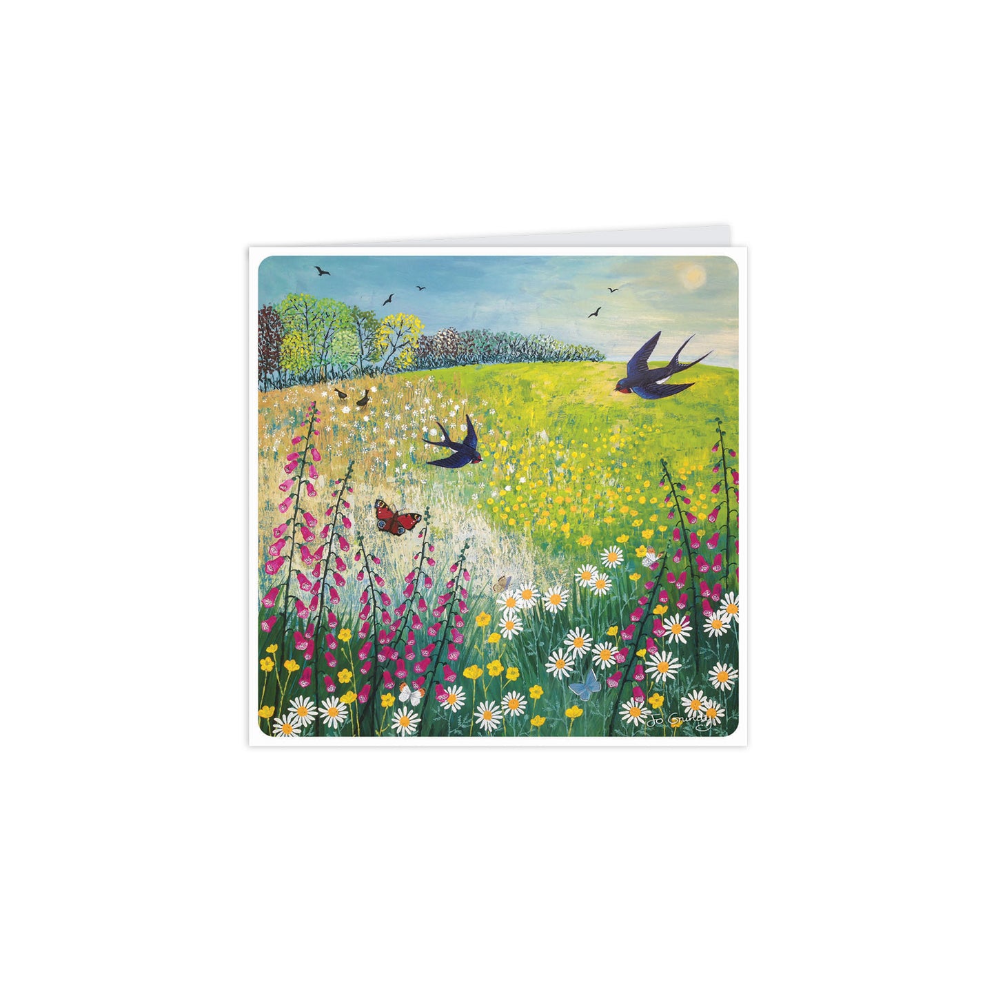 Notecard Pack (10 Cards) - Jo Grundy - Butteflies & Swallows