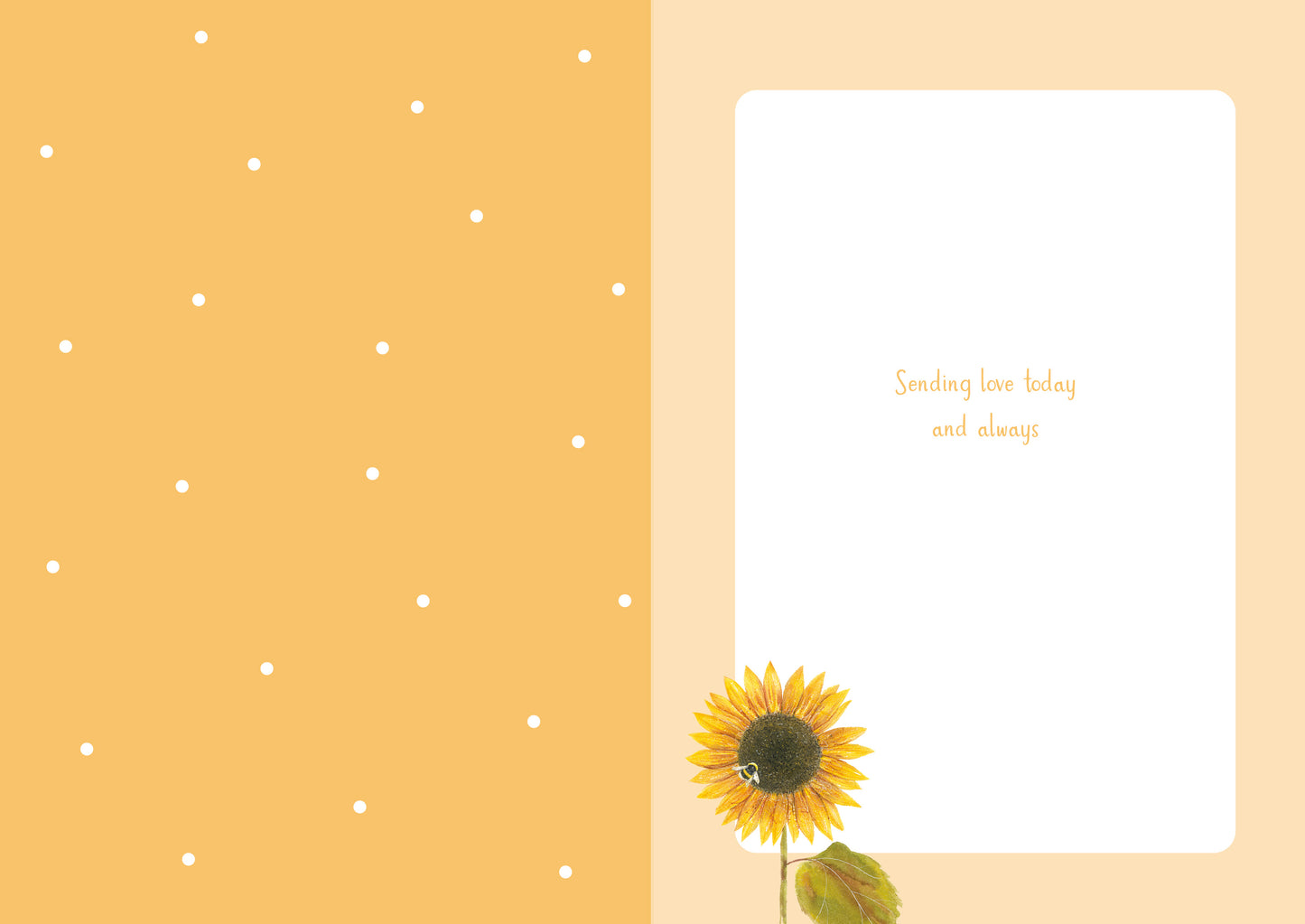 Mothers Day Card - Mothering Sunday Sunflowers