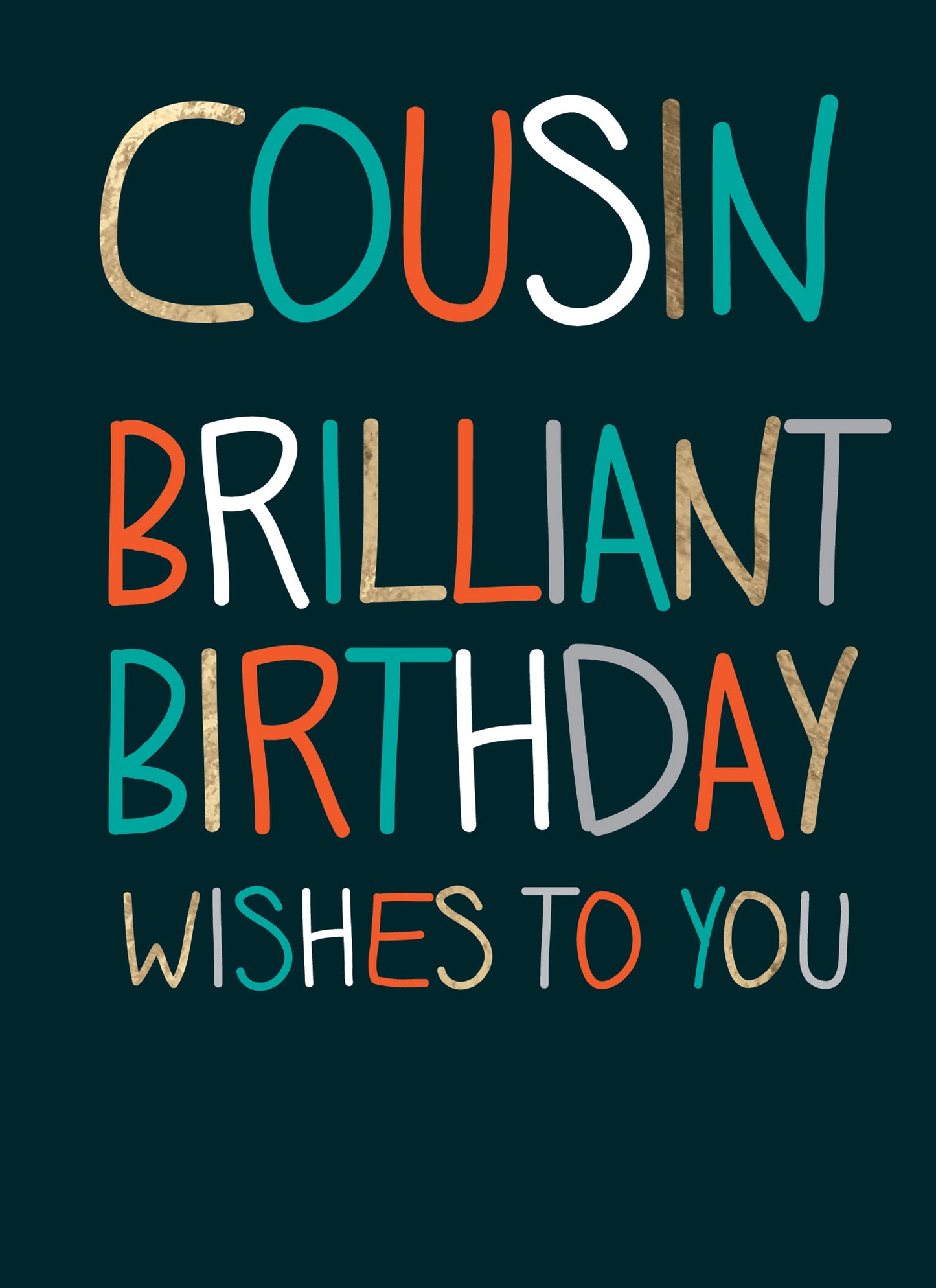 Family Circle Card - Text (Male Cousin)