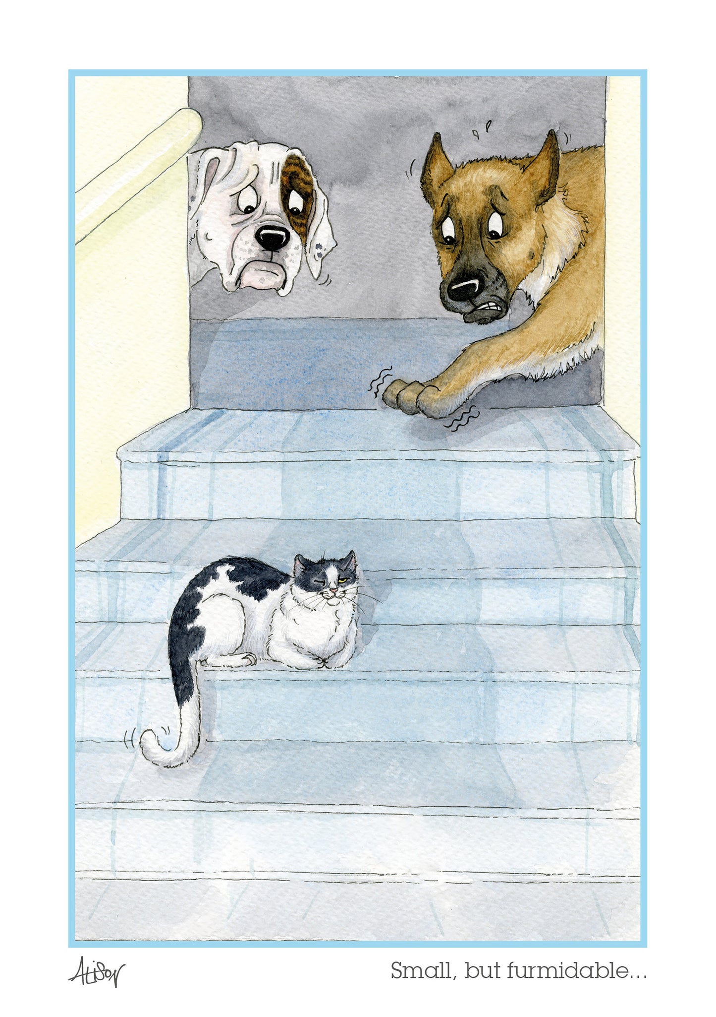 Alison's Animals Card - Small but Furmidable