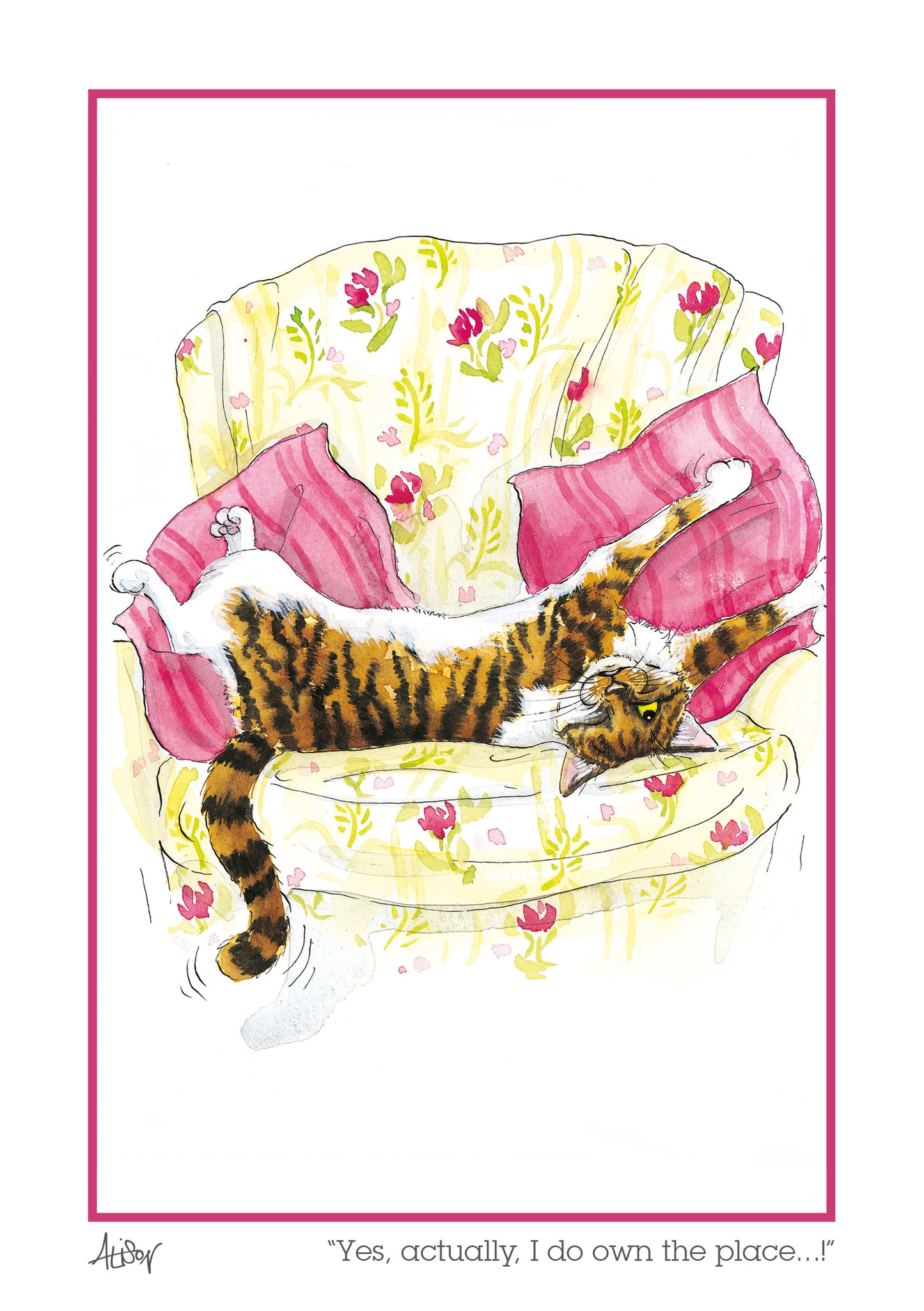 Alison's Animals Card - Actually I Do Own the Place