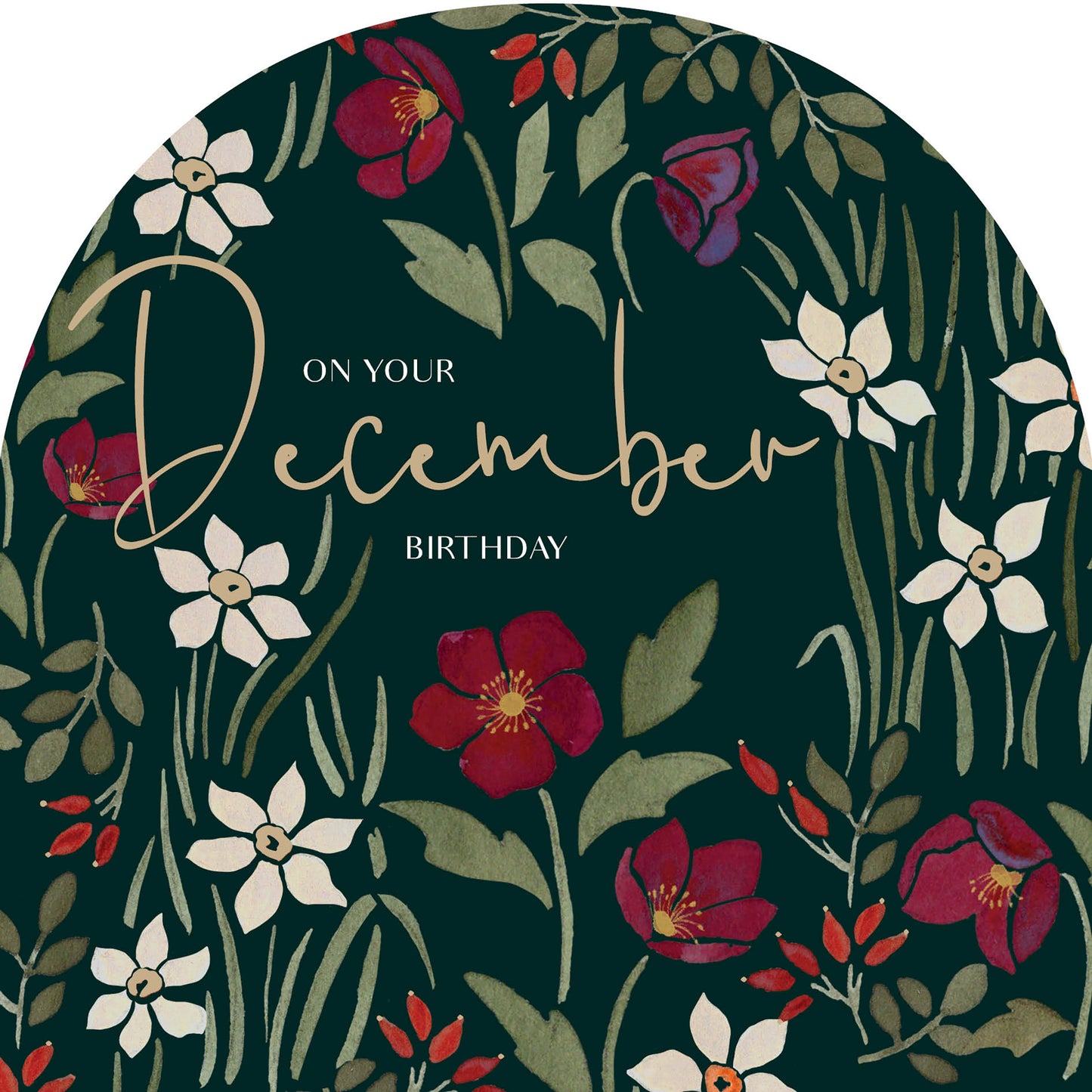 Birthday Blooms Card - December