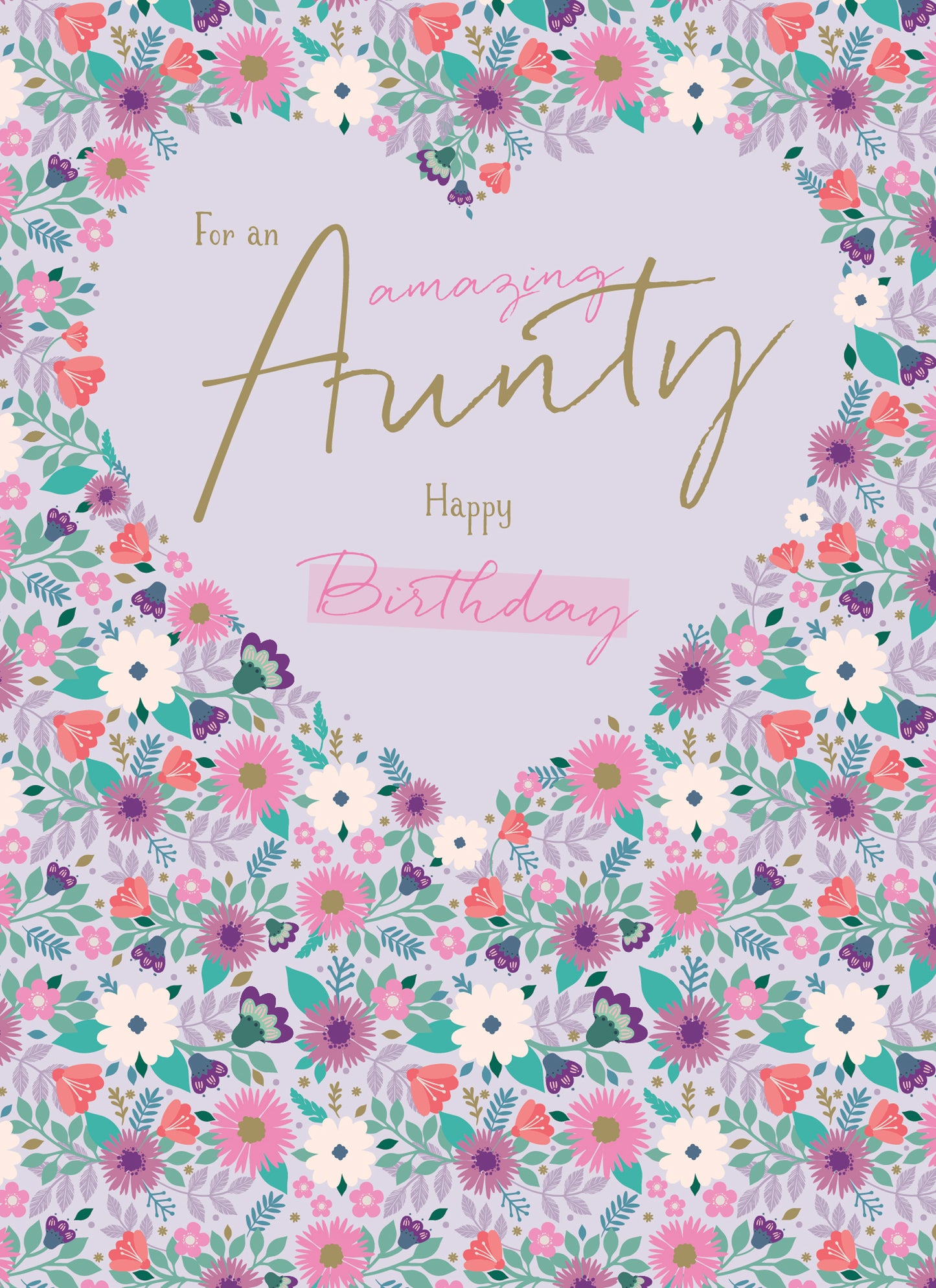 Family Circle Card - Aunt - Floral