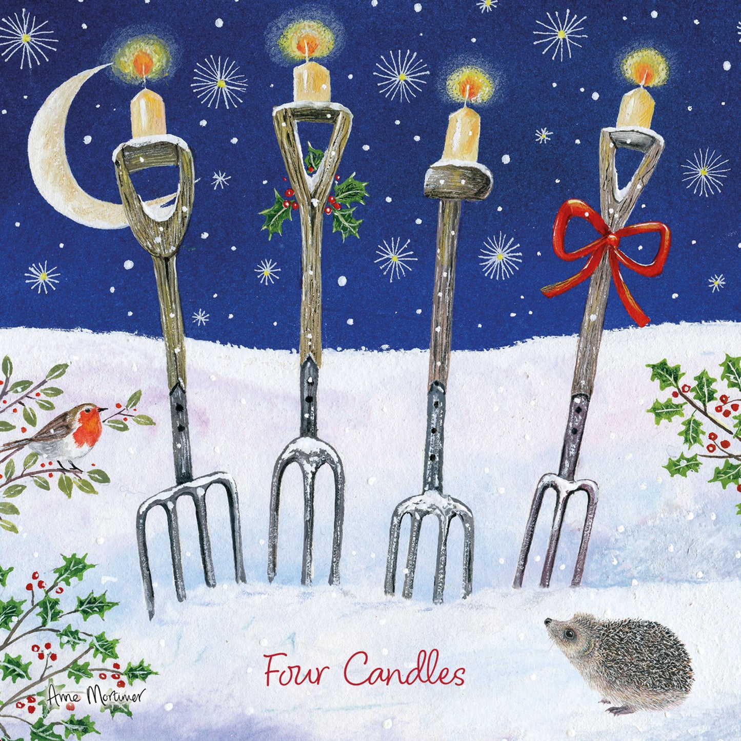 Charity Christmas 10 Card Pack - Four Candles