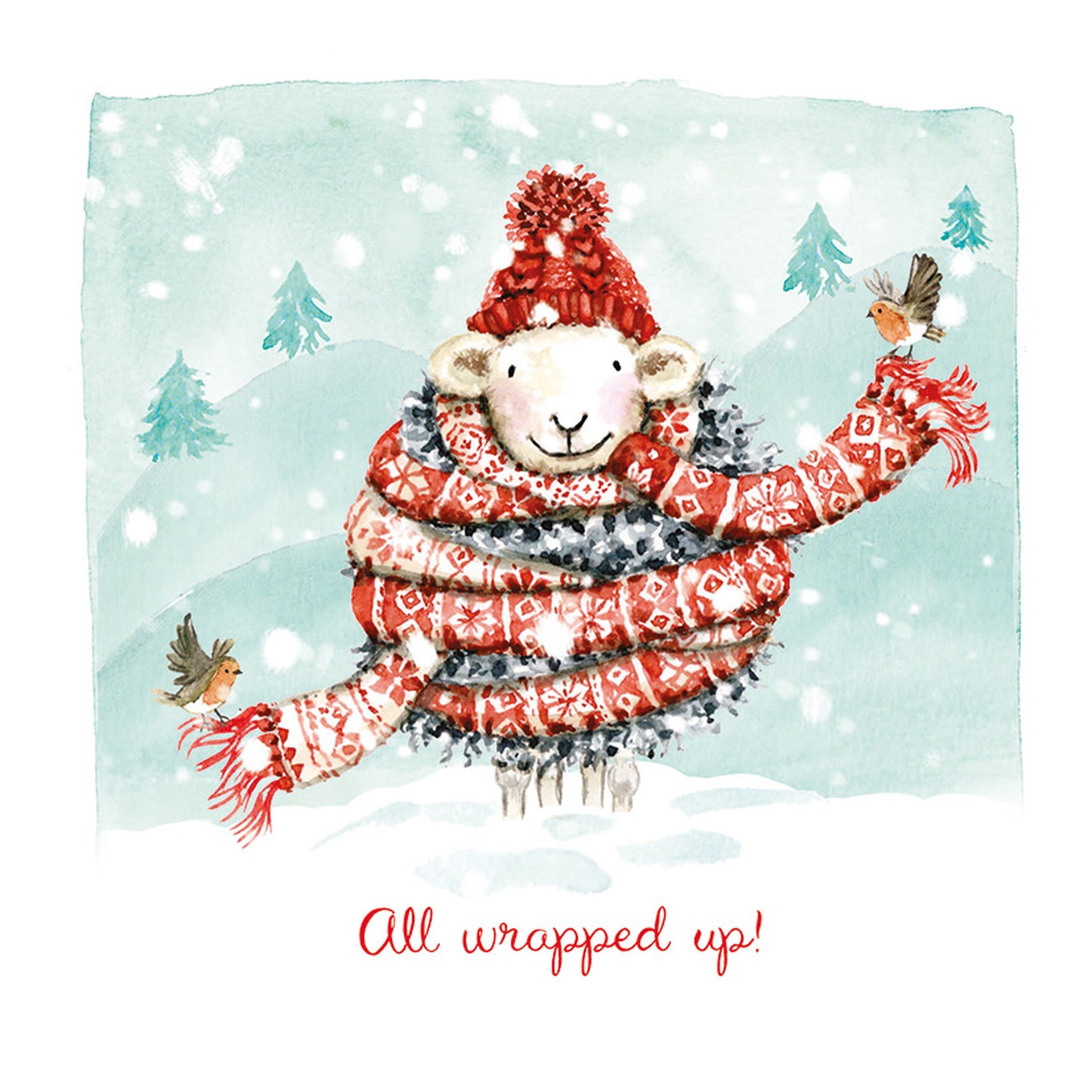 Luxury Charity Christmas Card Twin Pack (10 Cards) - Woolly Christmas