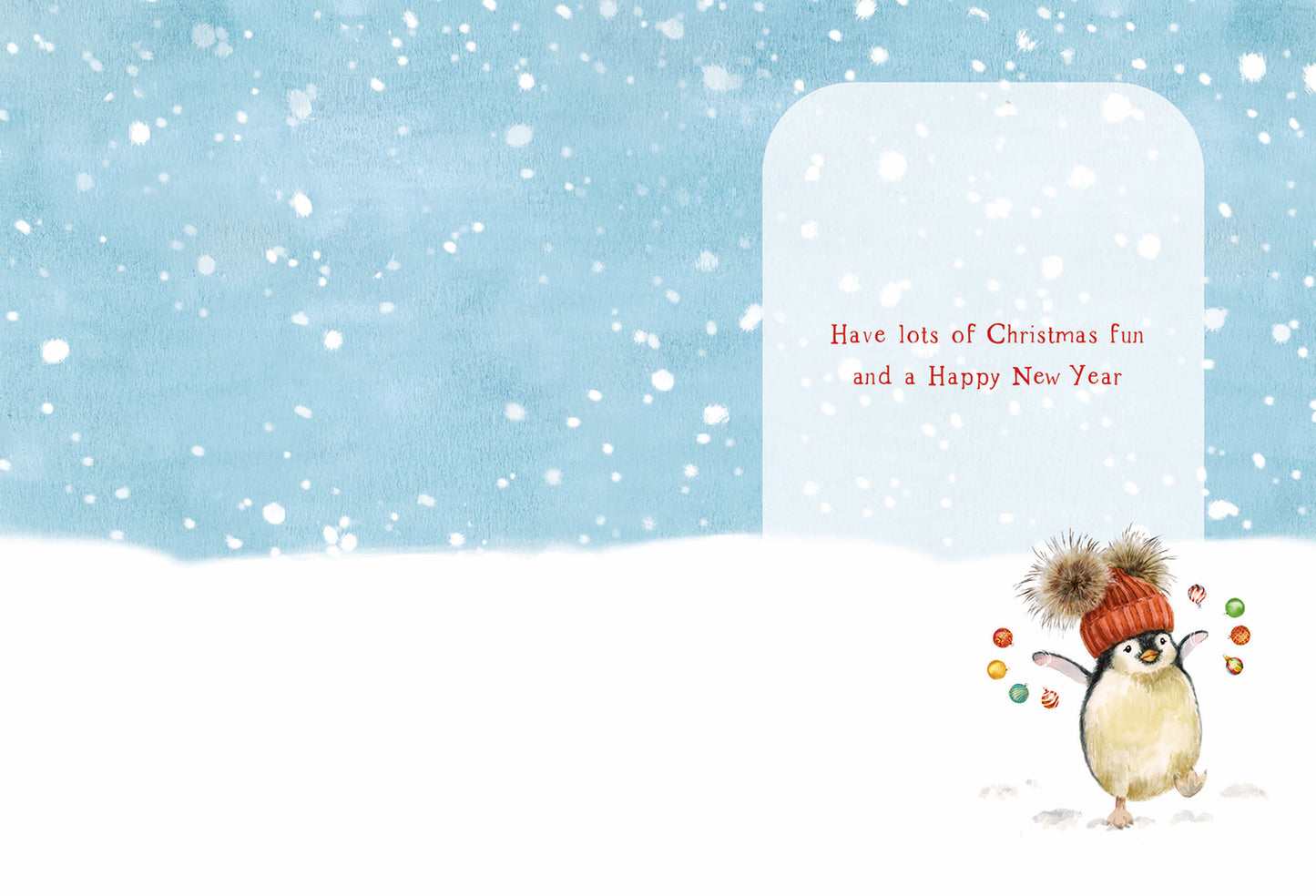 Christmas Card (Single) - Great Grandson - Penguin