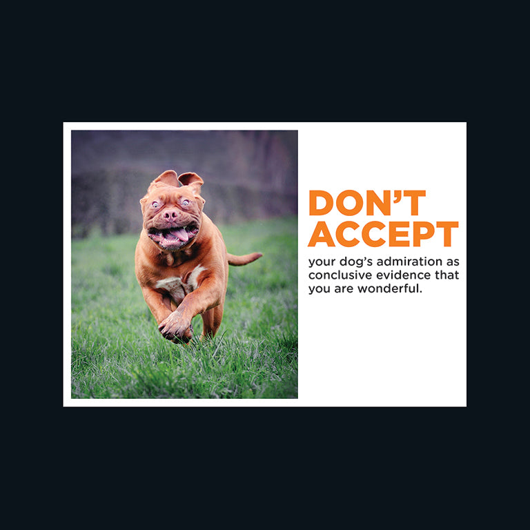 Barking at the Moon Card - Don't accept your dog's admiration (Splimple)