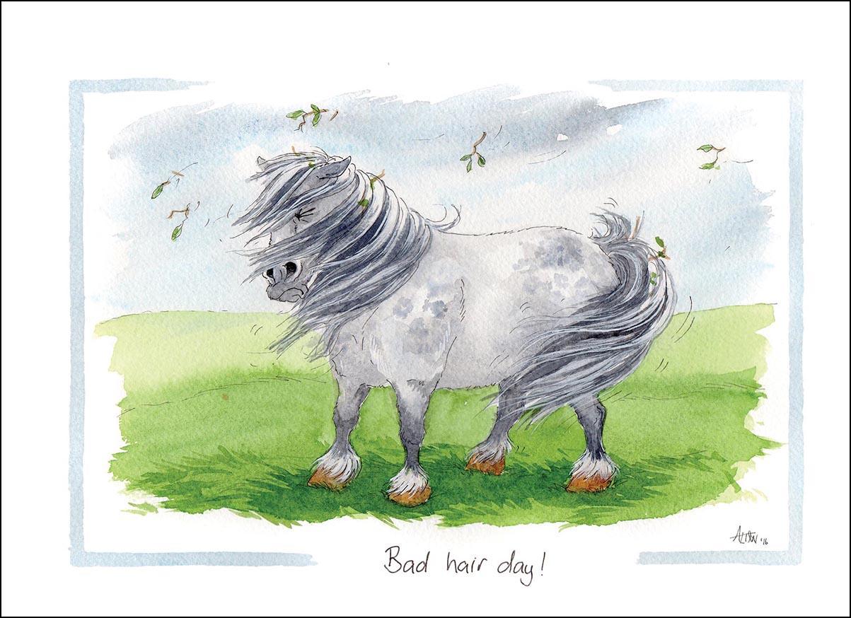 Alison's Animals Card - Bad hair day (Splimple - 150x210mm)