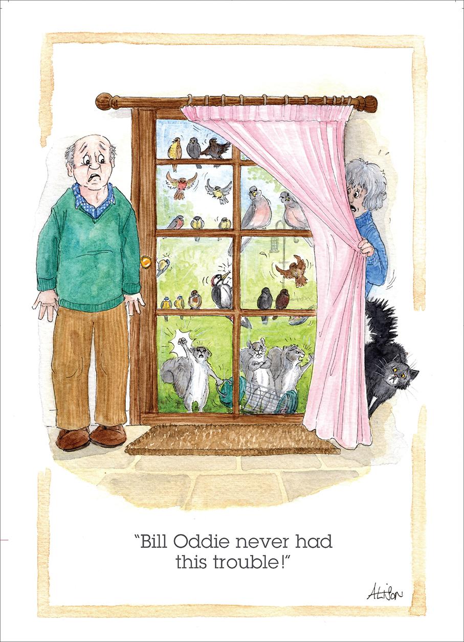 Alison's Animals Card - Bugger this feeding lark! (Splimple - 150x210mm)