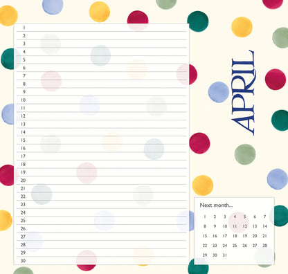 Emma Bridgewater Birthday Candles Midi Calendar 2027 (PFP)