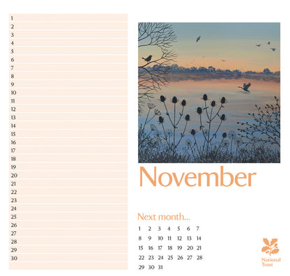 National Trust, Jo Grundy Birthday Midi Calendar 2027 (PFP)