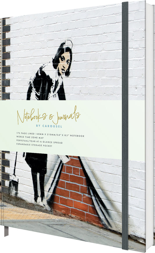 A5 Notebook Featuring Banksy's Artwork