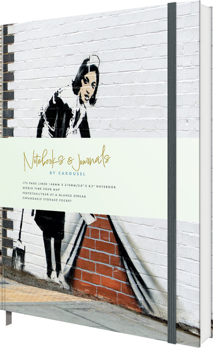 A5 Notebook Featuring Banksy's Artwork