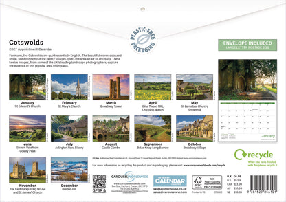 Cotswolds A4 Calendar 2027