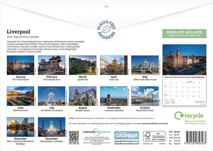 Liverpool A4 Calendar 2027