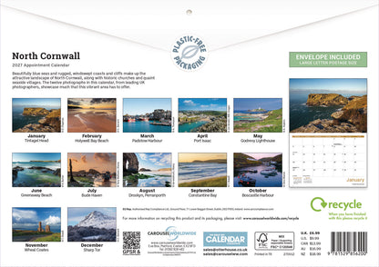 North Cornwall A4 Calendar 2027