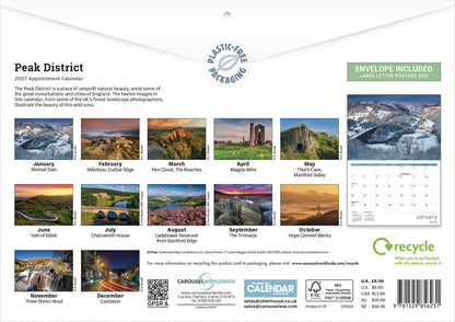 Peak District A4 Calendar 2027