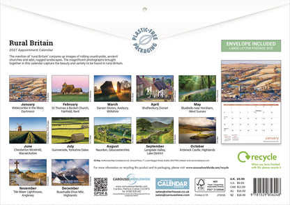 Rural Britain A4 Calendar 2027