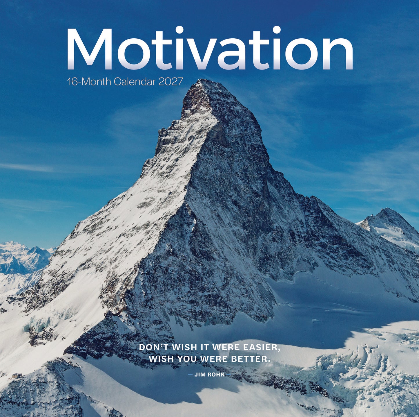 Motivation Sunday Start Wall Calendar 2027