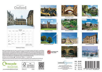 Oxford A5 Calendar 2027
