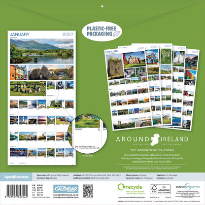 Around Ireland Wall Calendar 2027