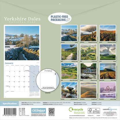 Yorkshire Dales National Park Wall Calendar 2027