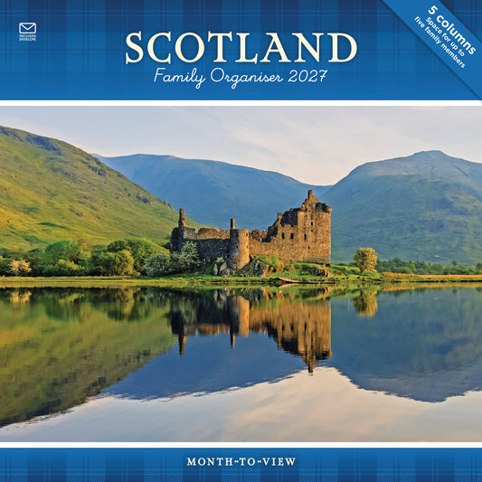 Scotland Family Organise Planner Wall Calendar 2027