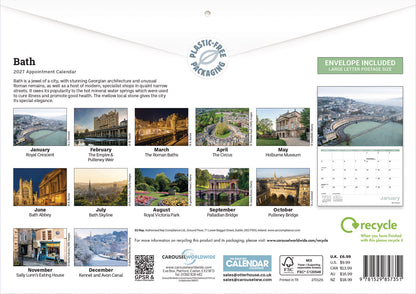 Bath A4 Calendar 2027