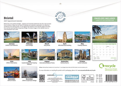Bristol A4 Calendar 2027